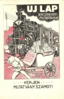 T2/T3 Új Lap, Keresztény Képes Politikai Lap GÅ‘zmozdonyos Reklámlapja. Budapest,... - Sin Clasificación