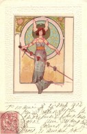 T2/T3 Art Nouveau Postcard, Unknown Publisher S: Basch Árpád (EK) - Sin Clasificación