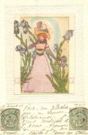 T2/T3 Art Nouveau Postcard, Unknown Publisher S: Basch Árpád (EK) - Unclassified