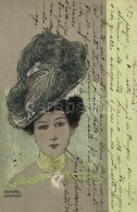 T2 Lady, Art Nouveau Art Postcards S: Raphael Kirchner - Sin Clasificación