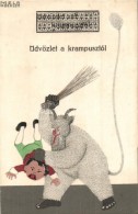 T2 Üdvözlet A Krampusztól / Krampus, Wiener Werksätte No. 526. S: Mela Koehler - Non Classés