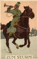 T2 Zum Sturm / WWI German Military Art Postcard, G.M. 4662. Litho S: W. I. - Unclassified