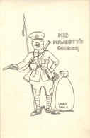 ** T2 His Majesty's Courier, Lead Seals / British Military Graphic Art Postcard. L. Cashmore - Sin Clasificación