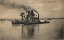 T2 Kotróhajó KiskÅ‘szegnél, Kiadja Borkovits Nándor / Dredge At Batina - Non Classés