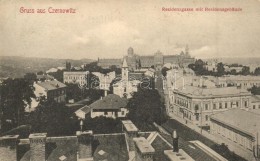 T2 Chernivtsi, Czernowitz; Residenzgasse Mit Residenzgebäude / Street With Residence 'Bediene Dich Selbst' - Sin Clasificación