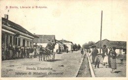 * T2 Mihaileni, Strada Elisabetha, B. Bertis Librarie Si Bakania / Street View, Bookshop - Unclassified