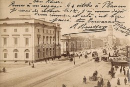 T2 1903 Saint Petersburg, Street View With Omnibuses And Shops, Photo - Unclassified