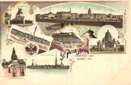 ** T2/T3 Saint Petersburg, Geographische Postkarte V. Wilhelm Knorr No. 180. Art Nouveau Litho - Zonder Classificatie