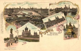 ** T1 Moscow, Moskau; Geographische Postkarte V. Wilhelm Knorr No. 131. Art Nouveau Floral Litho - Sin Clasificación