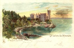 T2/T3 Trieste, Triest; Castello Miramare / Castle, F. Schmuck Litho (EK) - Sin Clasificación