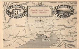 ** T1 Grado, Hotel Pension Istria, Map, Art Nouveau. Stokel & Debarba - Unclassified