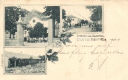 T1/T2 1899 Basovizza, Bazovica; Caserma Militare / Miliary Barracks, Weiss & Dreykurs Floral - Non Classés