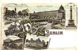 ** T2/T3 Berlin, Stadtbahnhof Friedrichstrasse. Geographische Postkarte V. Wilhelm Knorr No. 41. Art Nouveau Litho... - Sin Clasificación