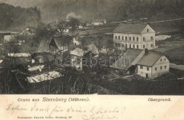 T2/T3 Sternberk, Sternberg In Mähren; Obergrund, Gasthaus Waldmannsheil, Kunstanstalt Heinrich Gerber / Guest... - Zonder Classificatie