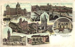 ** T2 Praha, Prag; Geographische Postkarte V. Wilhelm Knorr No. 2. Art Nouveau Litho - Zonder Classificatie