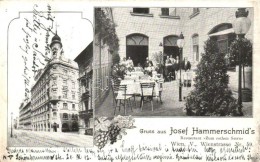 * T2 Vienna, Wien V. Gruss Aus Josef Hammerschmid's Restaurant Zum Rothen Stern; Wienstrasse Nr. 59. - Non Classés