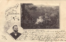 T2/T3 1899 Hartenstein Bei Krems, Wasser-Heilanstalt, Dr. Otto Pospischil, Floral (EK) - Non Classés