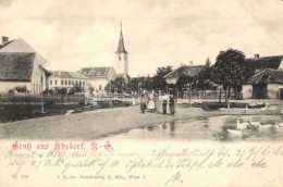 T2 1899 Absdorf, Square With Church, Kunstverlag H. Kölz - Non Classés