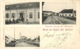 T2 1899 Pusztaszentmihály, Sankt Michael Im Burgenland; Utcák, Matisovics Pál üzlete... - Sin Clasificación