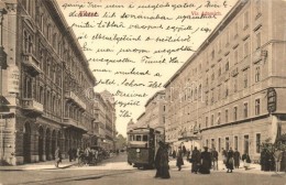 * T2 Fiume, Via Adamich / Street View With Tram - Unclassified