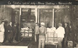 * T2/T3 1922 Aknaszlatina, Solotvyno; Sóbánya BelsÅ‘, Bányászok Képe... - Sin Clasificación