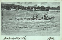 T2 1899 Ipolyság, Sahy; Árvíz. Kanyó A. Kiadása / Flood - Sin Clasificación