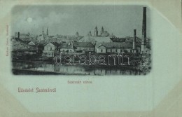 T2 1899 Szatmárnémeti, Satu Mare; Esti Látkép Gyárral. Reitzer János... - Unclassified