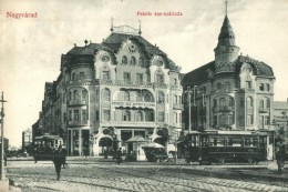 T2 Nagyvárad, Oradea; Fekete Sas Szálloda, Villamosok / Hotel, Trams - Unclassified