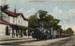 T2/T3 Marosludas, Ludus; Vasútállomás GÅ‘zmozdonnyal / Railway Station With Locomotive  (EK) - Sin Clasificación