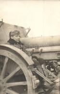 * T2 Arad, Magyar Katona ágyún / Hungarian Soldier With Cannon, Photo - Sin Clasificación