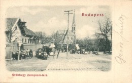 T2 1899 Budapest XII. Svábhegy, Templom Tér, Piac - Sin Clasificación