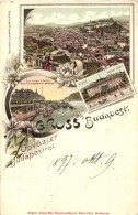 T2/T3 1897 (Vorläufer!) Budapest, Tabán, Császár FürdÅ‘, Ferenc József... - Sin Clasificación