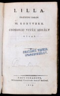 Csokonai Vitéz Mihály: Lilla. Érzékeny Dalok III Könyvben. / Ódák.... - Sin Clasificación