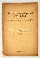 Dr. Löwinger Sámuel: Júda és Izráel Királyainak Kronológiája.... - Zonder Classificatie