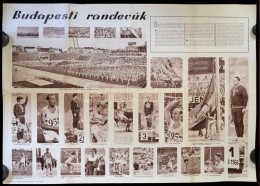 Cca 1960 'Budapesti Randevúk', Országos Testnevelési Napok Plakát, 2 Db, 57,5×81... - Sin Clasificación