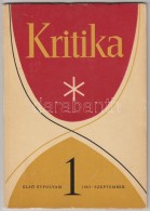 1963 Kritika. 1. évfolyam, 1. Szám. Szerk.: Diószegi András, Wéber Antal.... - Sin Clasificación