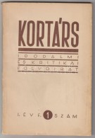 1957 Kortárs. Irodalmi, és Kritikai Folyóirat. I. évfolyam, 1. Szám. Szerk.:... - Sin Clasificación