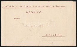 1948 HódmezÅ‘vásárhely, Meghívó A Centenáris Gazdabálra - Sin Clasificación