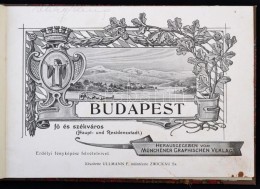 Cca 1903 Budapest FÅ‘- és Székváros, Leporelló Album Számos Színezett... - Sin Clasificación