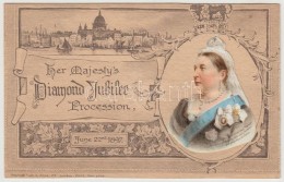 1897 BelépÅ‘jegy Viktória KirálynÅ‘ Gyémánt Jubileumának... - Sin Clasificación