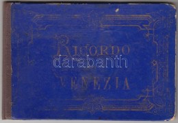 Cca  1890 Ricordo Di Venezia. 22 Litografált Képet Tartalmazó Kihajtható... - Zonder Classificatie