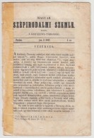 1847 Magyar Szépirodalmi Szemle. I. évfolyam, 1. Szám. Szerk.: Erdélyi János.... - Sin Clasificación