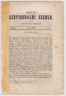 1847 Magyar Szépirodalmi Szemle. I. évfolyam, 1. Szám. Szerk.: Erdélyi János.... - Zonder Classificatie