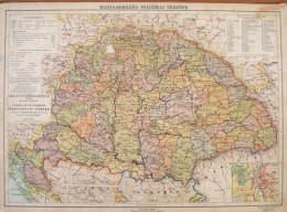 1906 A Magyar Korona Országainak összerakható Térképe, Szerk.: Schuller Fr.,... - Autres & Non Classés