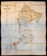 1871 Zemplén Vármegye Térképe, 1:144.000, Buda, M. Kir. Államnyomda, A... - Other & Unclassified