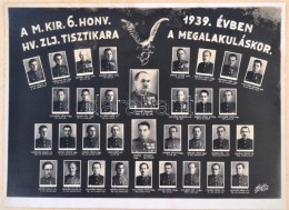 1939 A  Lévai 6. Honvéd Zászlóalj Tisztikara Megalakulásakor. Az összes... - Autres & Non Classés