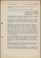 1945 Eredeti, Korabeli JegyzÅ‘könyv Másolat Melyet Felvettek Bukarestben A Joint Házában... - Other & Unclassified