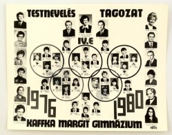 1980 Budapest, Kaffka Margit Gimnázium Tanári Kara és VégzÅ‘s Növendékei,... - Otros & Sin Clasificación