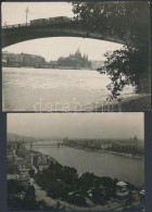 Cca 1930 Budapesti Látképek (Parlament A Margit Híd FelÅ‘l, és A Dunai Panoráma... - Otros & Sin Clasificación