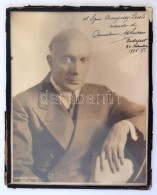 1936 Bernandino Molinari (1880-1952) Olasz Karmester Dedikált Fotója. Üveg Keretben / 
1936... - Otros & Sin Clasificación